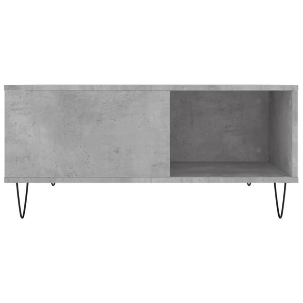 vidaXL Salongbord betonggrå 80x80x36,5 cm konstruert tre