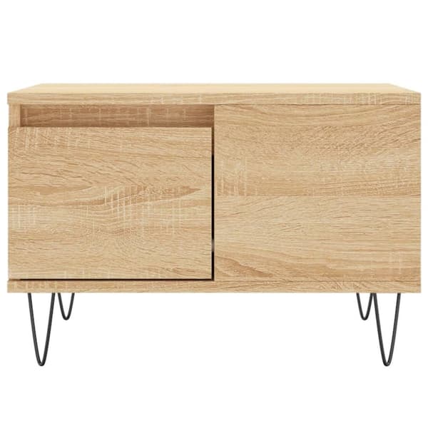 vidaXL Sohvapöytä Sonoma-tammi 55x55x36,5 cm tekninen puu