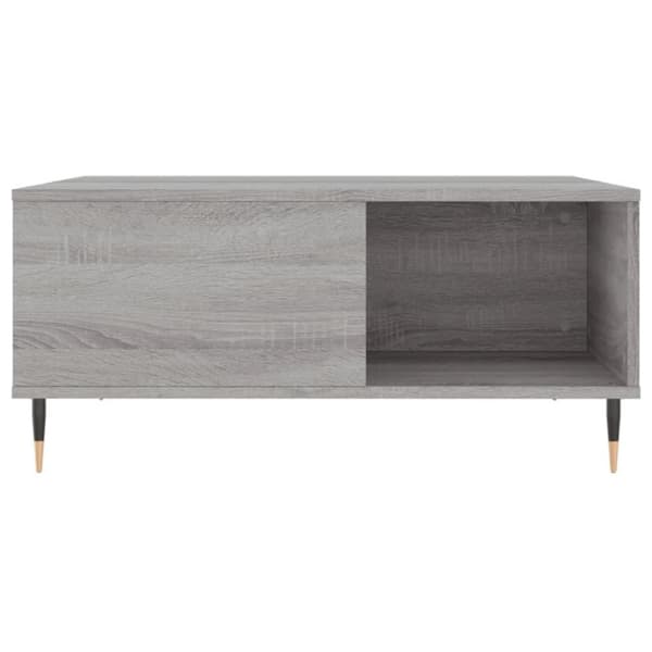 vidaXL Salongbord grå sonoma 80x80x36,5 cm konstruert tre