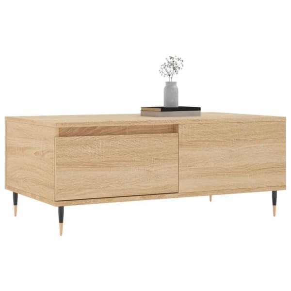 vidaXL Sohvapöytä Sonoma-tammi 90x50x36,5 cm tekninen puu