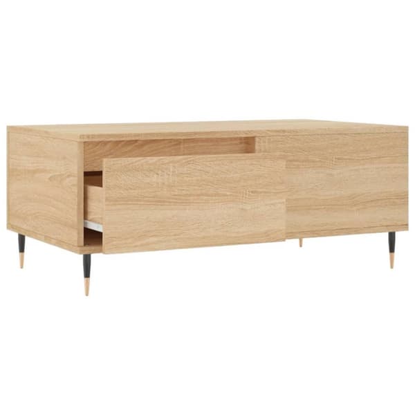 vidaXL Sohvapöytä Sonoma-tammi 90x50x36,5 cm tekninen puu