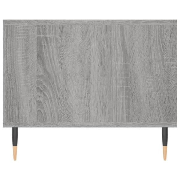 vidaXL Sohvapöytä harmaa Sonoma 102x50x40 cm tekninen puu