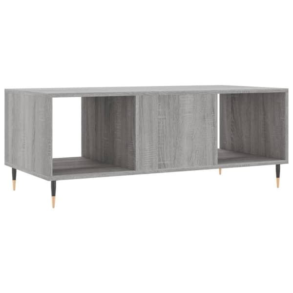 vidaXL Sohvapöytä harmaa Sonoma 102x50x40 cm tekninen puu
