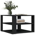 Miniatyrbillede 2 af 9: vidaXL sofabord 59,5x59,5x40 cm konstrueret træ sort