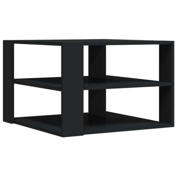 vidaXL sofabord 59,5x59,5x40 cm konstrueret træ sort