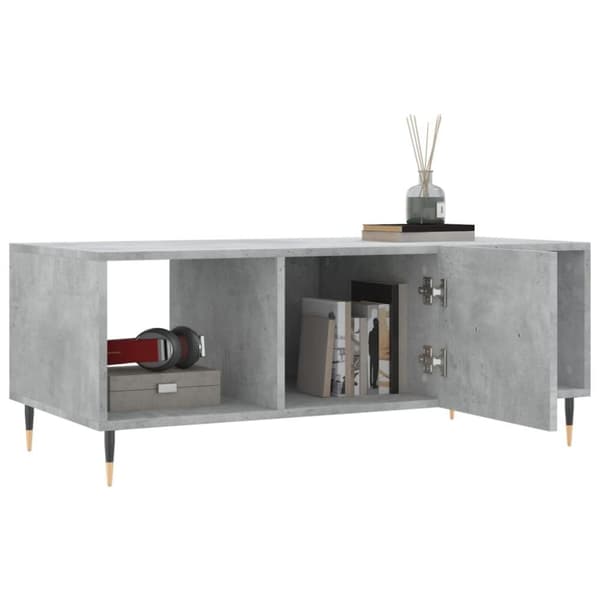 vidaXL sofabord 102x50x40 cm konstrueret træ betongrå