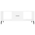 Miniatyrbilde 4 av 10: vidaXL Salongbord høyglans hvit 102x50x40 cm konstruert tre