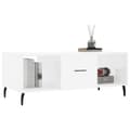 Miniatyrbilde 2 av 10: vidaXL Salongbord høyglans hvit 102x50x40 cm konstruert tre