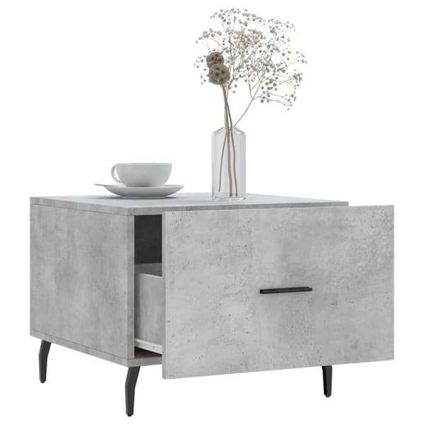 vidaXL sofabord 50x50x40 cm konstrueret træ betongrå