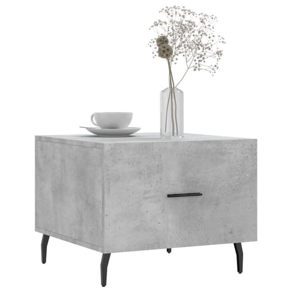 vidaXL sofabord 50x50x40 cm konstrueret træ betongrå
