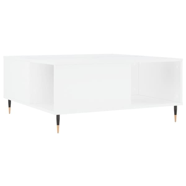 vidaXL Soffbord vit 80x80x36,5 cm konstruerat trä