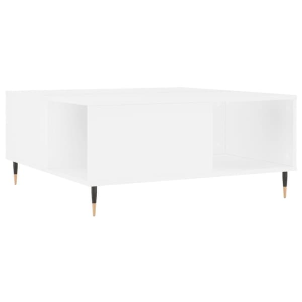 vidaXL Salongbord hvit 80x80x36,5 cm konstruert tre