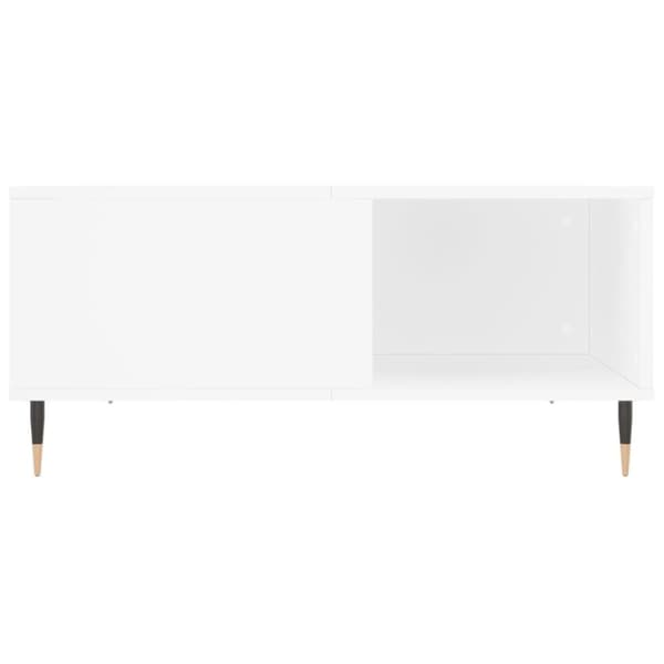 vidaXL Sohvapöytä valkoinen 80x80x36,5 cm tekninen puu