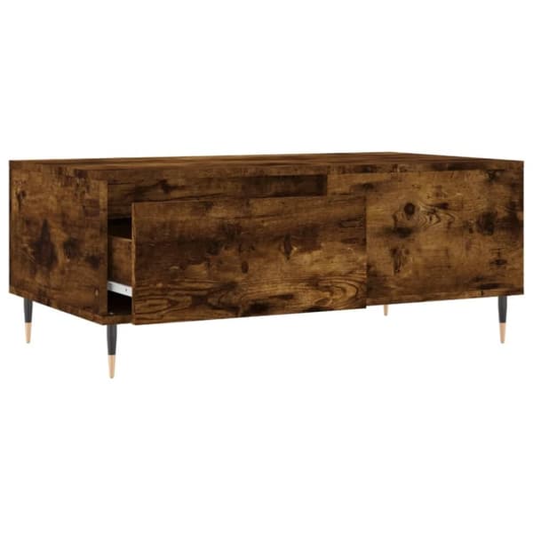 vidaXL Salongbord røkt eik 90x50x36,5 cm konstruert tre