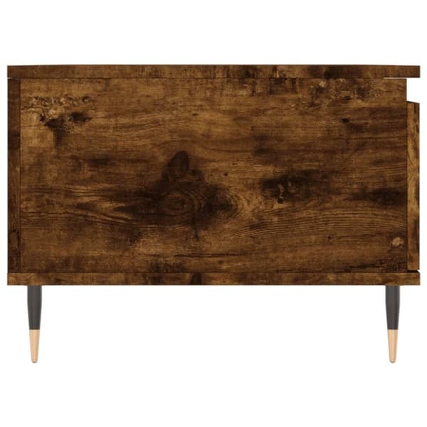 vidaXL Salongbord røkt eik 90x50x36,5 cm konstruert tre