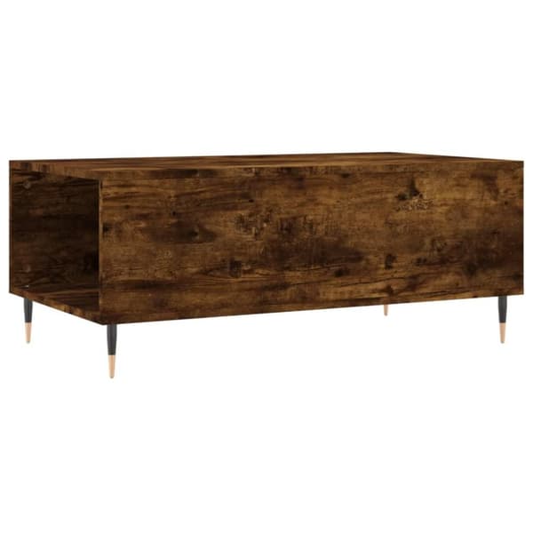 vidaXL Salongbord røkt eik 90x50x36,5 cm konstruert tre