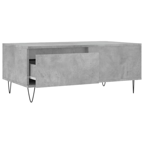 vidaXL Soffbord betonggrå 90x50x36,5 cm konstruerat trä