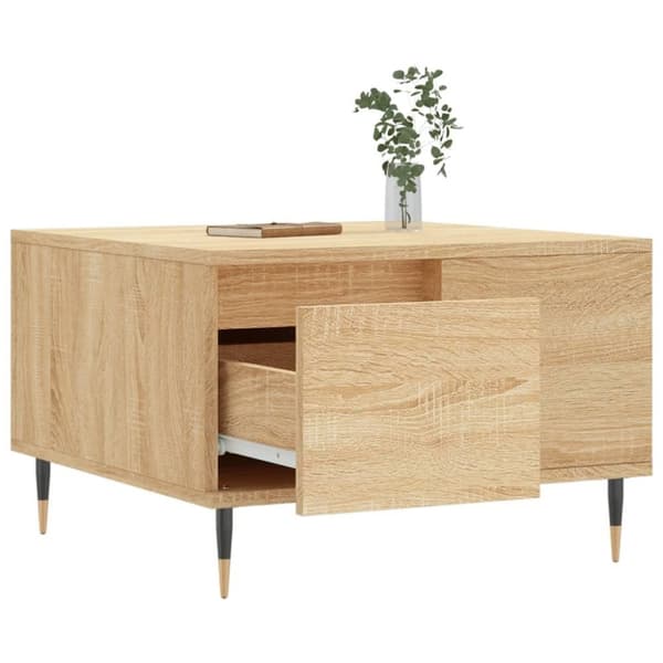 vidaXL Salongbord sonoma eik 55x55x36,5 cm konstruert tre