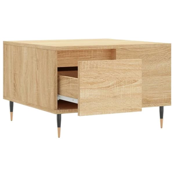 vidaXL Salongbord sonoma eik 55x55x36,5 cm konstruert tre