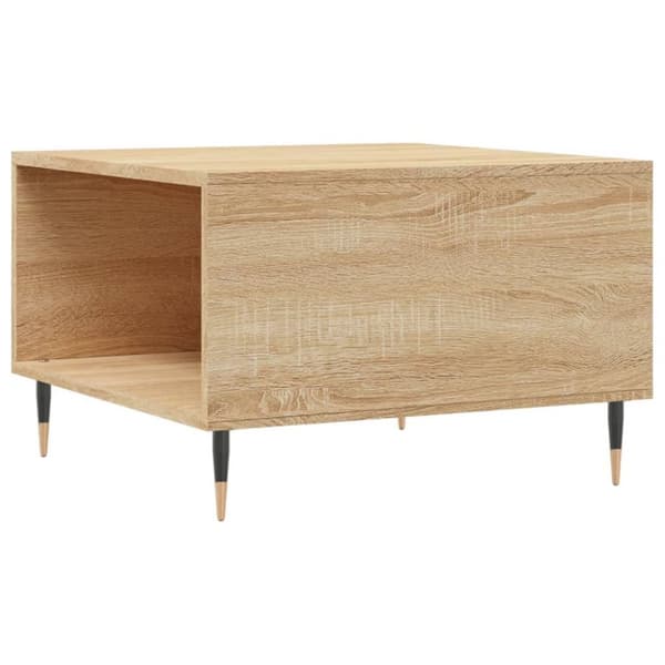 vidaXL Salongbord sonoma eik 55x55x36,5 cm konstruert tre