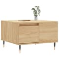 Miniatyrbilde 2 av 11: vidaXL Salongbord sonoma eik 55x55x36,5 cm konstruert tre