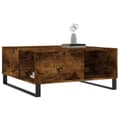 Miniatyrbillede 2 af 9: vidaXL sofabord 80x80x36,5 cm konstrueret træ røget egetræsfarve