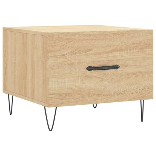 vidaXL sofabord 50x50x40 cm konstrueret træ sonoma egetræsfarve