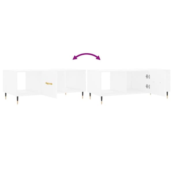 vidaXL sofabord 102x50x40 cm konstrueret træ hvid