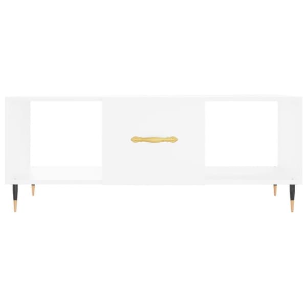 vidaXL Salongbord hvit 102x50x40 cm konstruert tre
