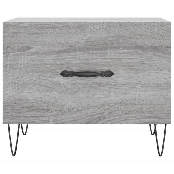 vidaXL sofabord 50x50x40 cm konstrueret træ grå sonoma-eg