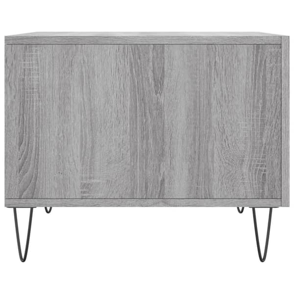 vidaXL sofabord 50x50x40 cm konstrueret træ grå sonoma-eg
