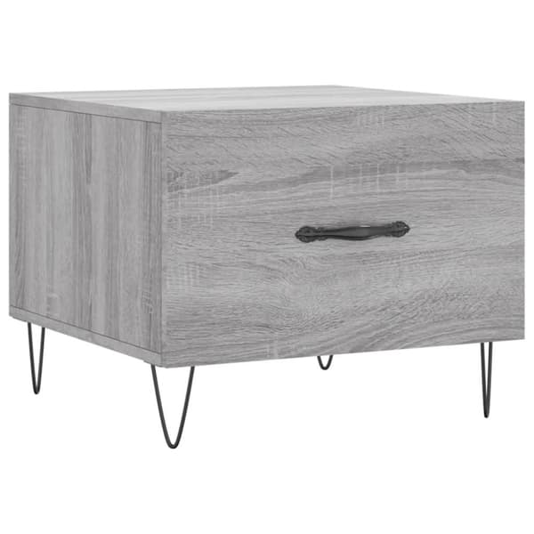 vidaXL sofabord 50x50x40 cm konstrueret træ grå sonoma-eg