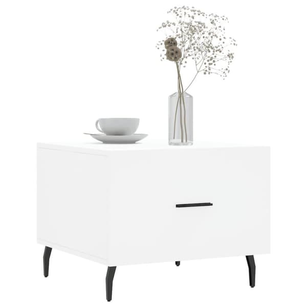 vidaXL sofabord 50x50x40 cm konstrueret træ hvid