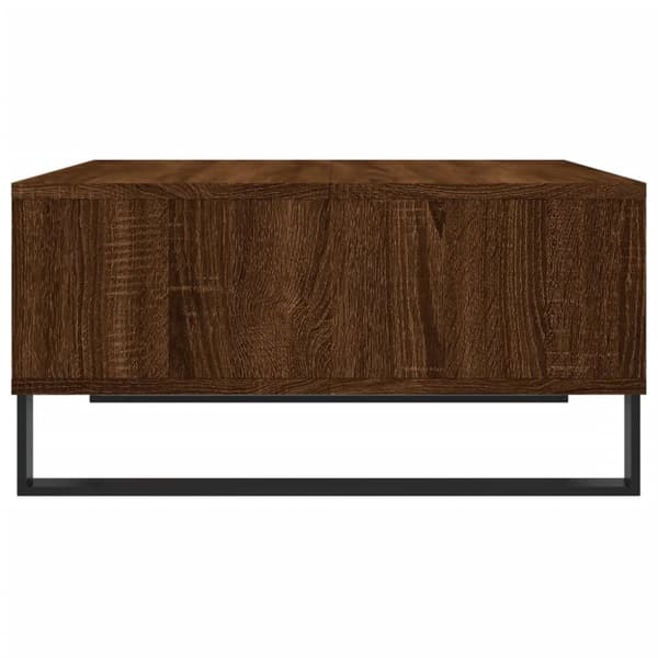 vidaXL sofabord 60x60x30 cm konstrueret træ brun egetræsfarve