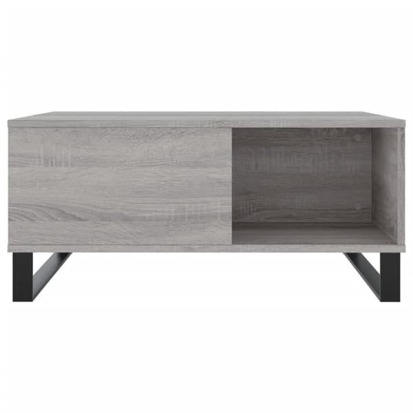vidaXL sofabord 80x80x36,5 cm konstrueret træ grå sonoma-eg