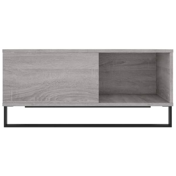 vidaXL sofabord 80x80x36,5 cm konstrueret træ grå sonoma-eg