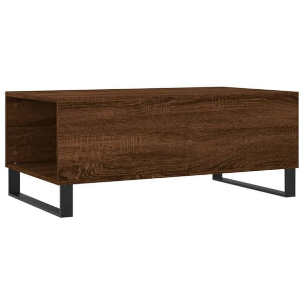 vidaXL Salongbord brun eik 90x50x36,5 cm konstruert tre