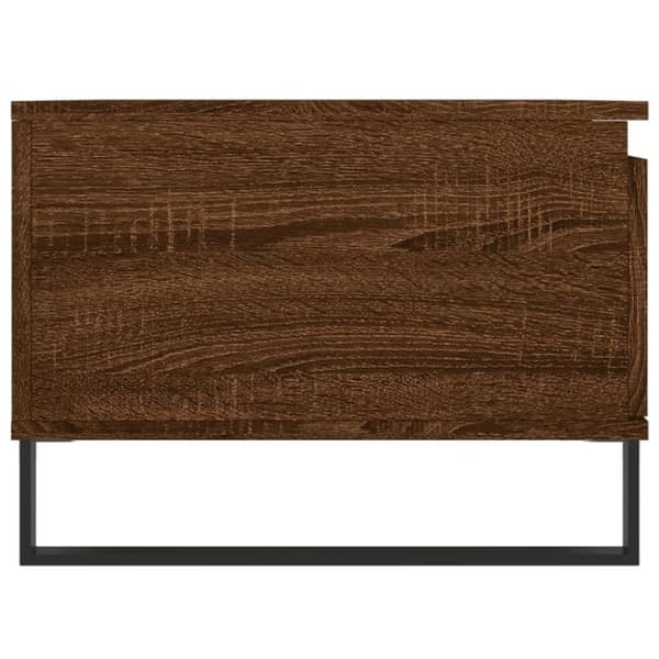 vidaXL sofabord 90x50x36,5 cm konstrueret træ brun egetræsfarve
