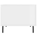 Miniatyrbilde 6 av 11: vidaXL Salongbord høyglans hvit 50x50x40 cm konstruert tre