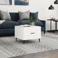 Miniatyrbilde 11 av 11: vidaXL Salongbord høyglans hvit 50x50x40 cm konstruert tre