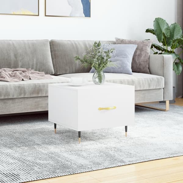 vidaXL Soffbord svart 50x50x40 cm konstruerat trä