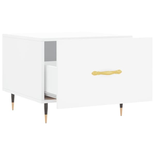 vidaXL sofabord 50x50x40 cm konstrueret træ hvid