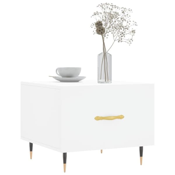 vidaXL sofabord 50x50x40 cm konstrueret træ hvid