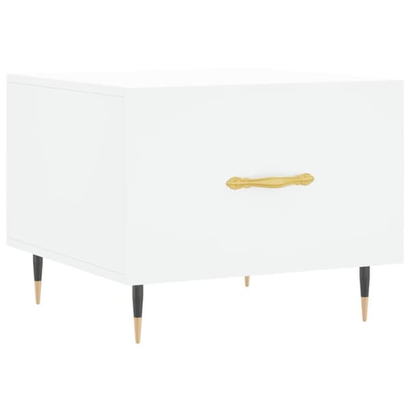 vidaXL sofabord 50x50x40 cm konstrueret træ hvid
