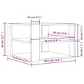 Miniatyrbillede 8 af 9: vidaXL sofabord 59,5x59,5x40 cm konstrueret træ betongrå