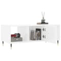 Miniatyrbillede 3 af 11: vidaXL sofabord 102x50x40 cm konstrueret træ hvid højglans