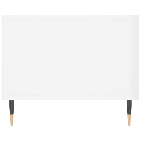 vidaXL sofabord 102x50x40 cm konstrueret træ hvid højglans