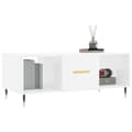 Miniatyrbillede 2 af 11: vidaXL sofabord 102x50x40 cm konstrueret træ hvid højglans