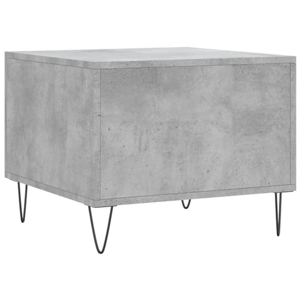 vidaXL Soffbord betonggrå 50x50x40 cm konstruerat trä