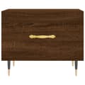 Miniatyrbilde 4 av 11: vidaXL Salongbord brun eik 50x50x40 cm konstruert tre